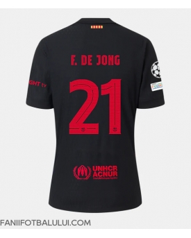 Barcelona Frenkie de Jong #21 Tricou Fotbal Replică 2024-25 Barbati Deplasare